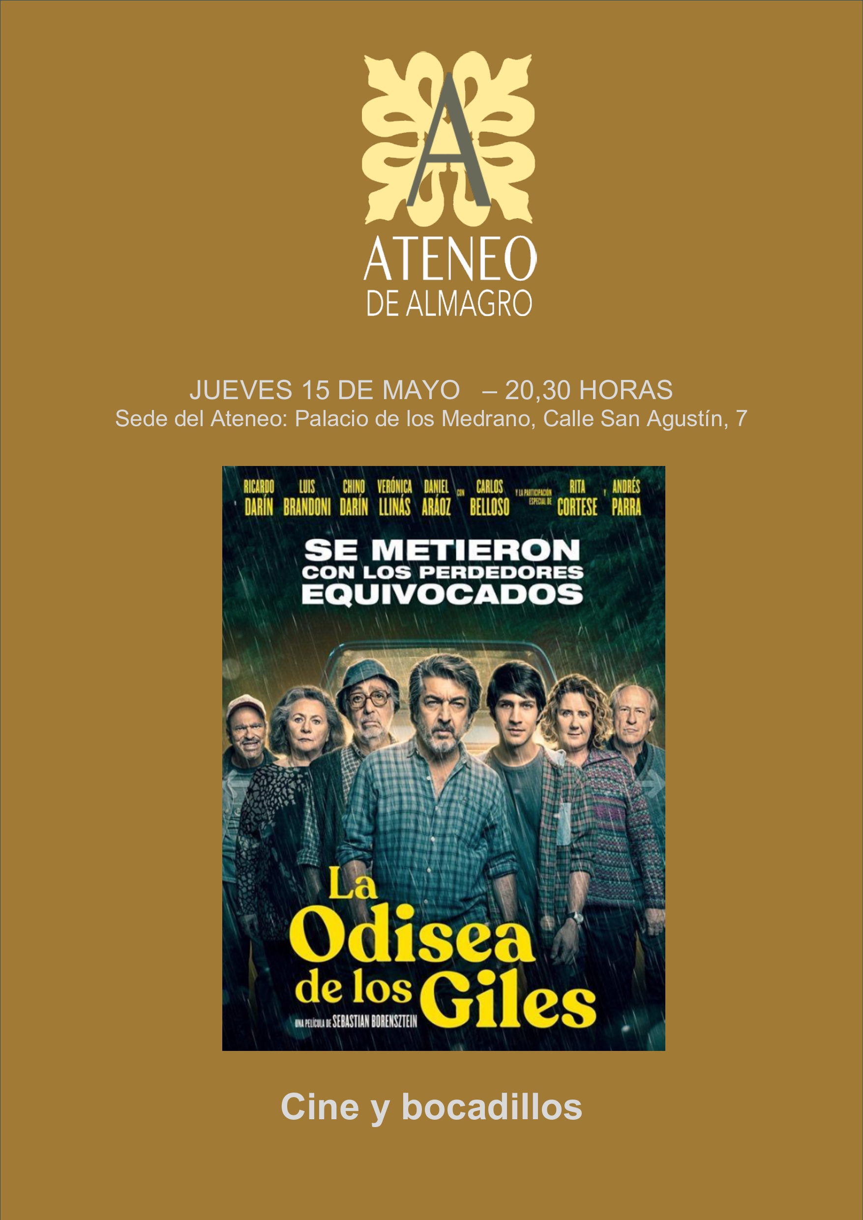 Cine y Bocadillos @ Ateneo de Almagro