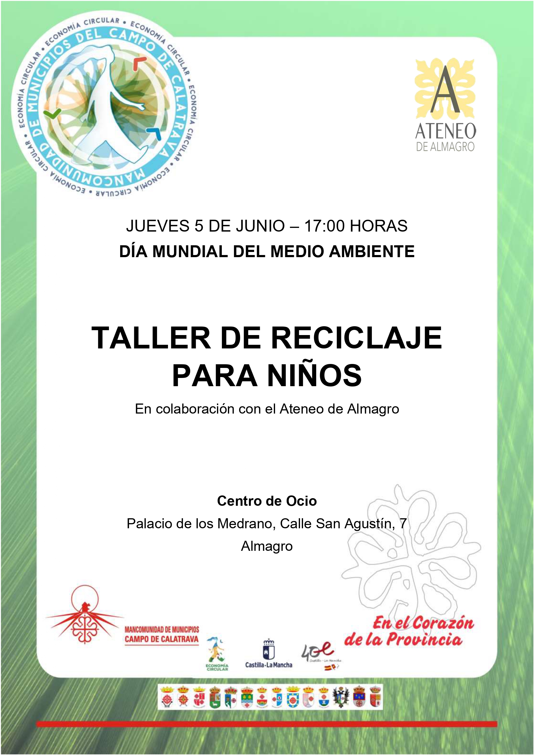 Taller de Reciclaje para niños @ Centro de Ocio