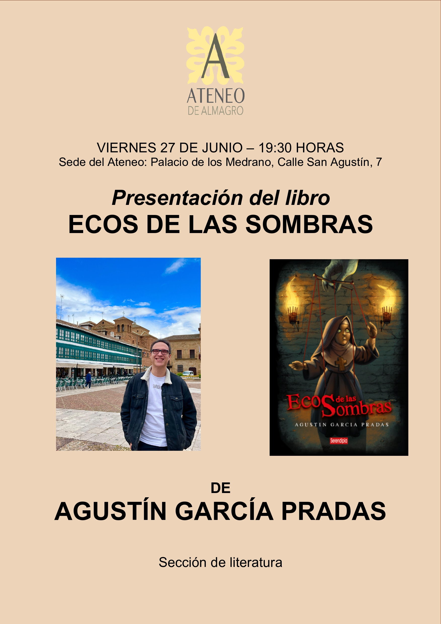 Ecos de las sombras, de Agustín García @ Ateneo de Almagro