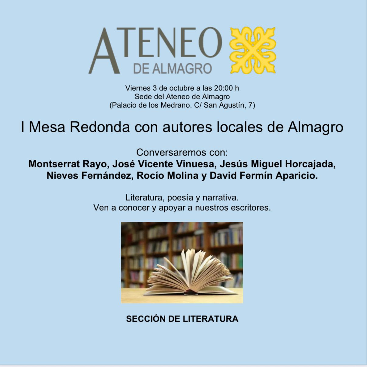 I Mesa redonda con autores locales de Almagro