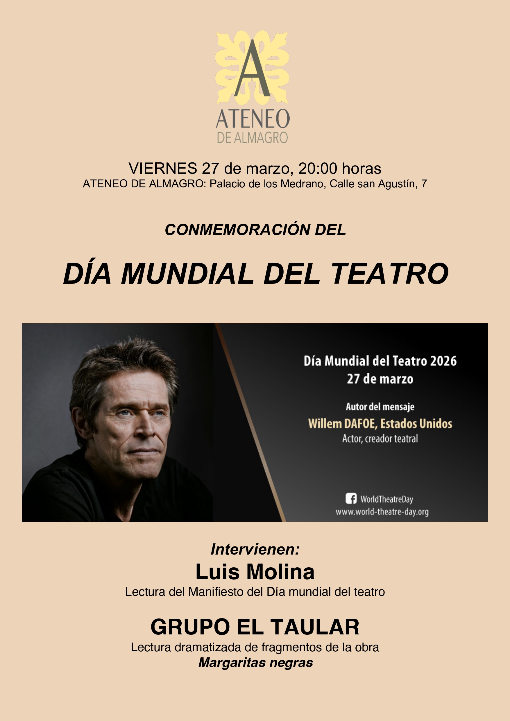 Dia mun dfial del Teatro @ Ateneo de Almagro