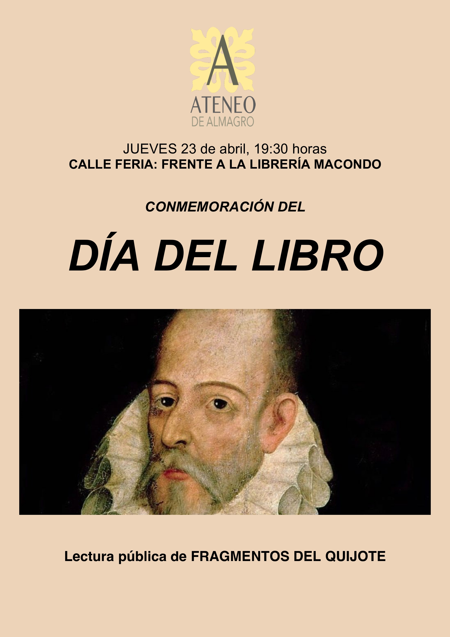 DIA DEL LIBRO - Lectura del Quijote @ Calle Feria