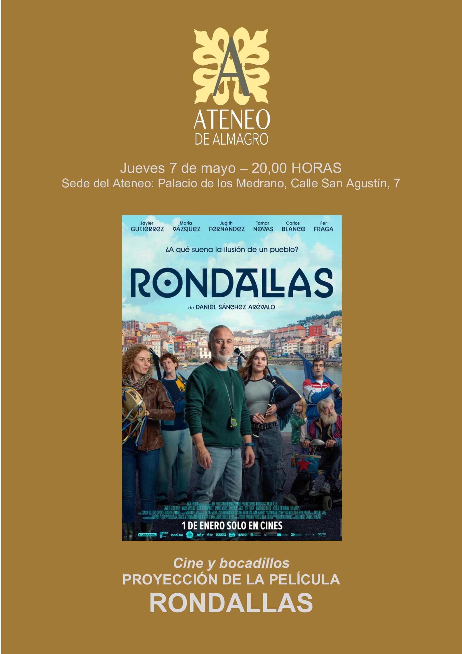 Cine y bocadillos: Rondallas @ Ateneo de Almagro