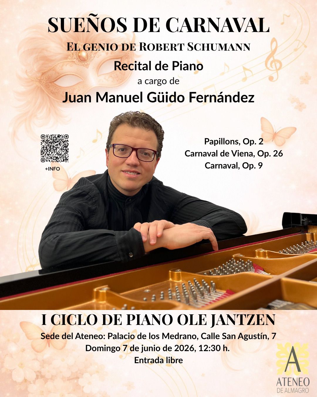 I Ciclo de piano Ole Jantzen - Juan Manuel Güido @ Ateneo de Almagro