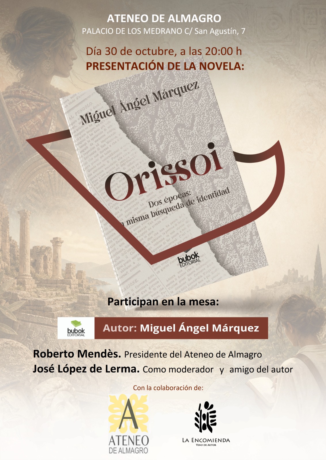 Presentación del libro  ORISSOI @ Ateneo de Almagro